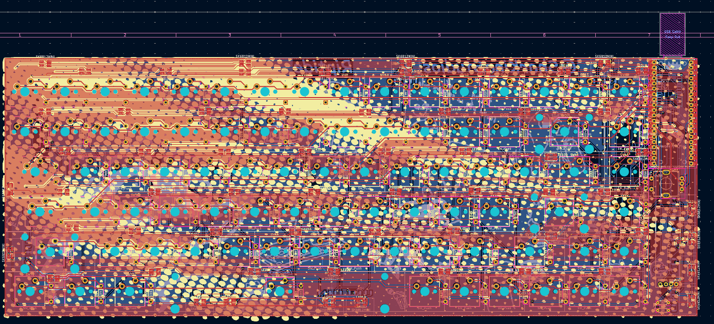 Final PCB editor view